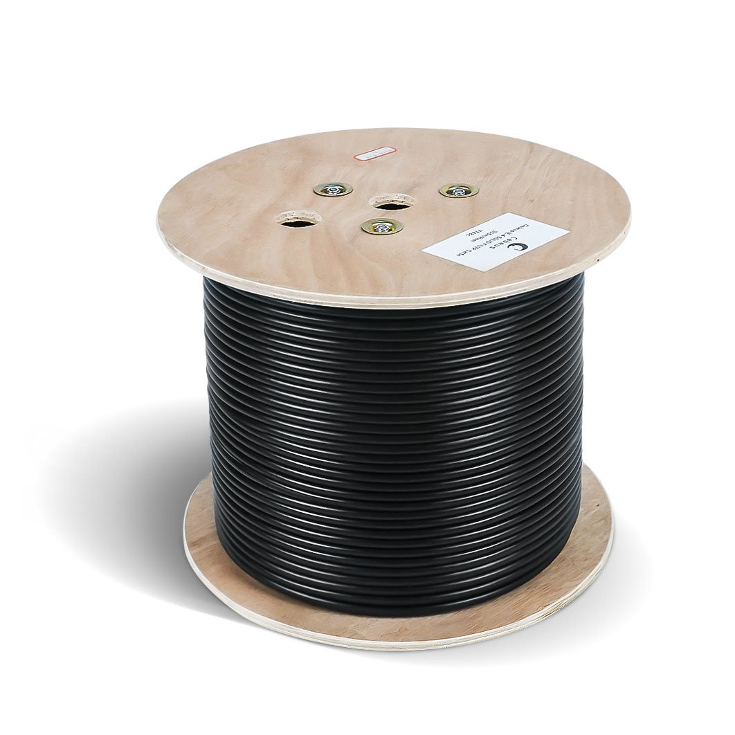 Cabeus RS-485 2x2x24AWG/7 Кабель для интерфейса RS-485/RS-422, 2x(2x24 AWG), многожильный (patch), экран - фольга + оплетка 90%, - 40 C - +75 C, FR-PVC, similar - Belden 9842 (305м), Teldor 9392L02129D#30T