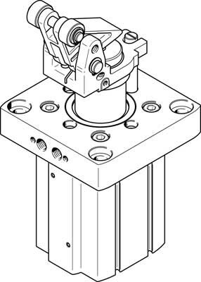 Стопорный цилиндр Festo DFST-80-40-D-Y4-A