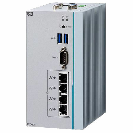 Встраиваемый компьютер Axiomtek ICO320-83C-N3350-4LAN-CAN-WTDC