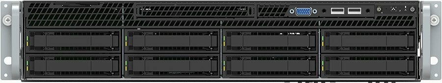 Серверная платформа 2U Intel R2308WTTYSR на базе чипсета Intel C612 2011-3x2 Intel Xeon E5 DDR4-2133x24 3.5quot;x8 SAS,SATA