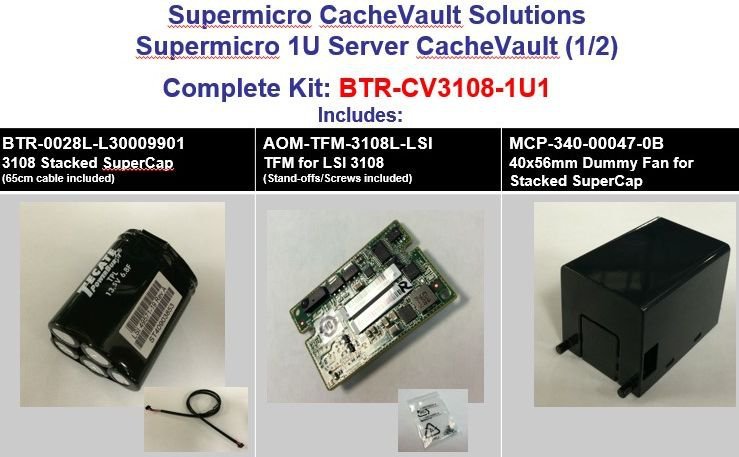 Аксессуар SuperMicro (BTR-CV3108-1U1)