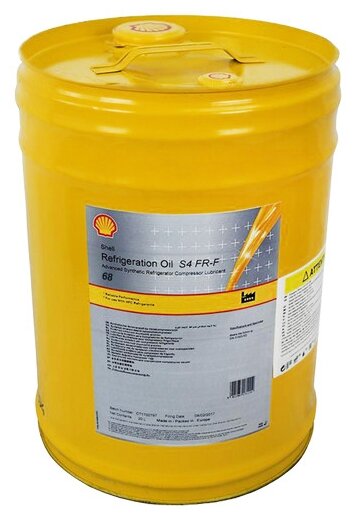 Компрессорное масло SHELL Refrigeration Oil S4 FR-F 68
