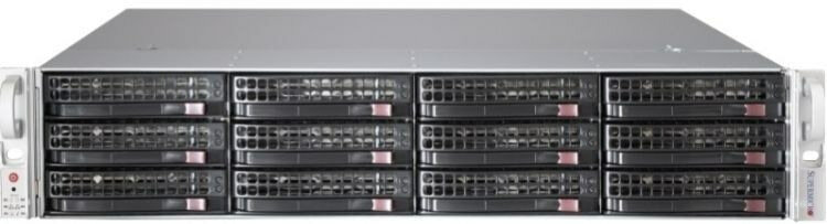 Серверная платформа 2U Supermicro SSG-6029P-E1CR12T на базе чипсета Intel C624 3647x2 Intel Xeon DDR4-2666x16 3.5quot;x12 SAS,SATA