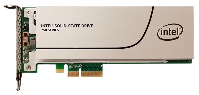 Жесткий Диск SSD Intel SSD 750 Series SSDPEDMW400G4X1 400Gb 2,2Гб/сек SATAIII 6G NVMe/PCIe MLC HHHL PCI-E4x 3.0(944775)