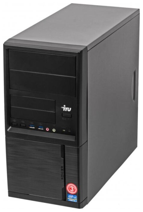 Настольный компьютер iRu Home 228 MT (1110804) Mini-Tower/AMD A8-9600/4 ГБ/120 ГБ SSD+1 ТБ HDD/AMD Radeon R7/Windows 10 Home