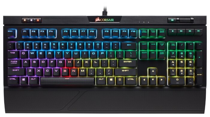 Клавиатура Corsair STRAFE RGB MK.2 (Cherry MX Red) Black USB