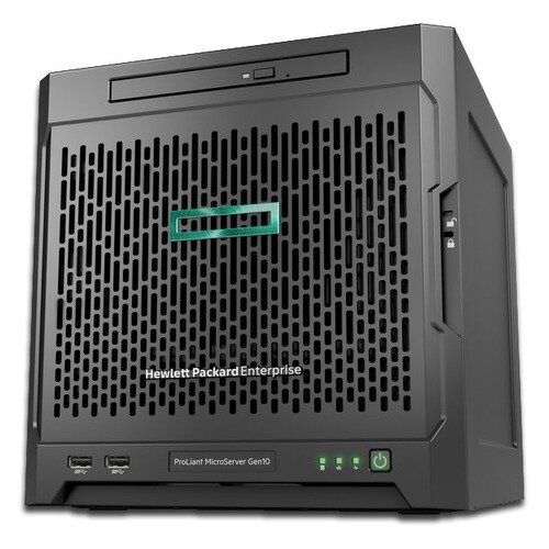 Сервер HPE ProLiant MicroServer Gen10 1xX3216 1x8Gb x4 3.5quot; SATA 1G 2P 1x200W 2xDisplayPort (873830-