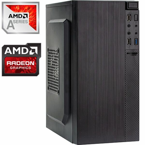 Компьютер PRO-0612397 AMD A6-9500 3500МГц, AMD A320, 16Гб DDR4 2400МГц, SSD 120Гб, HDD 1Тб, AMD Radeon R5 Graphics (встроенная), 450Вт, Mini-Tower