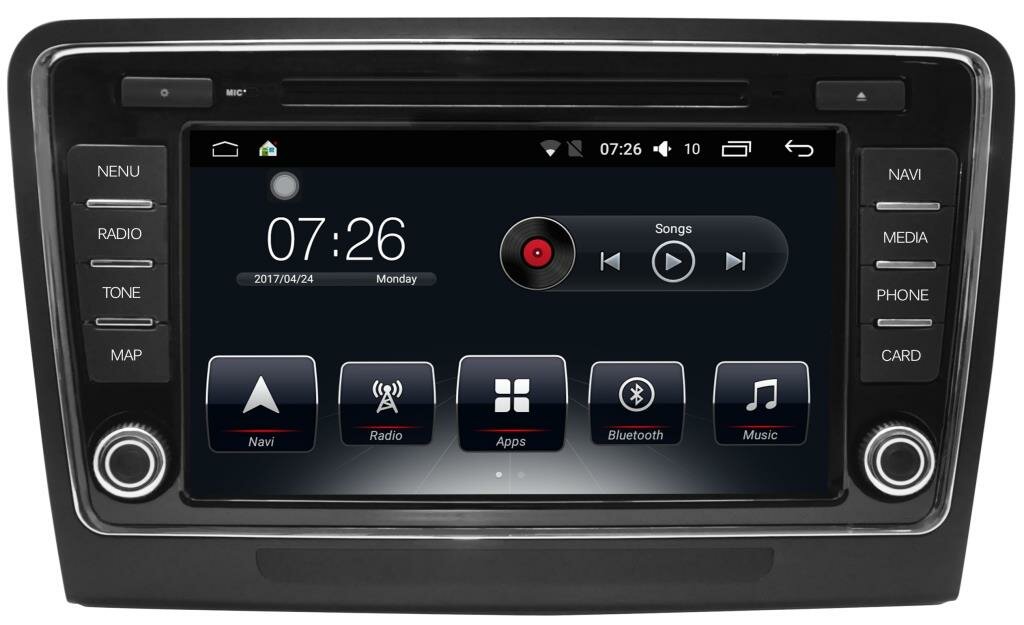 Штатное головное устройство Skoda Superb 2009-2013 на Android 8.1 Carmedia T30-830