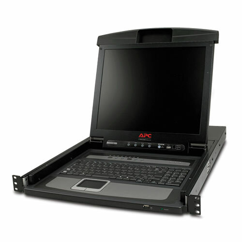 APC Аксессуар 17quot; Rack lcd Console with Integrated 8 Port Analog kvm Switch AP5808