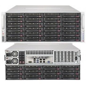 Серверная платформа Supermicro SuperStorage 4U Server 6049P-E1CR36H noCPU(2)Scalable/TDP 70-205W/ no DIMM(16)/ 3108RAID HDD(36)LFF/ 2x10Gbe/ 5xFH/ 2x1200W