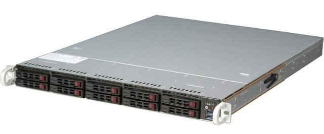 Серверная платформа 1U Supermicro SYS-1028R-WTRT на базе чипсета Intel C612 2011-3x2 Intel Xeon E5 v3-v4 DDR4-2400x16 2.5quot;x10 SAS,SATA