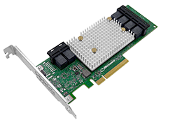 Контроллер SAS Adaptec SmartHBA 2100-24i SGL 2301600-R (24 internal ports,PCIe Gen3 ,x8,,RAID 0/1/10/5,,FlexConfig)