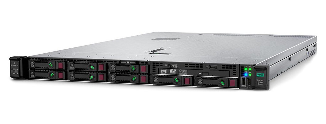 Сервер HPE Proliant DL160 Gen10, 1(up2)x 4208 Xeon-S 8C 2.1GHz, 1x16GB-R DDR4, S100i/ZM (RAID 0,1,5,10) noHDD (8 SFF 2.5quot; HP) 1x500W (up2), 2x1Gb/s, noDVD, iLO5, Rack1U, 3-3-3 P19560-B21