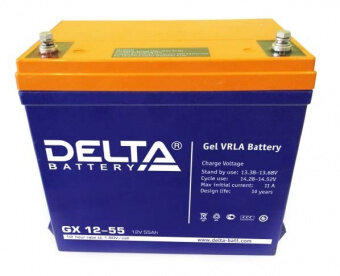 Аккумуляторная батарея Delta GX 12-55 Xpert