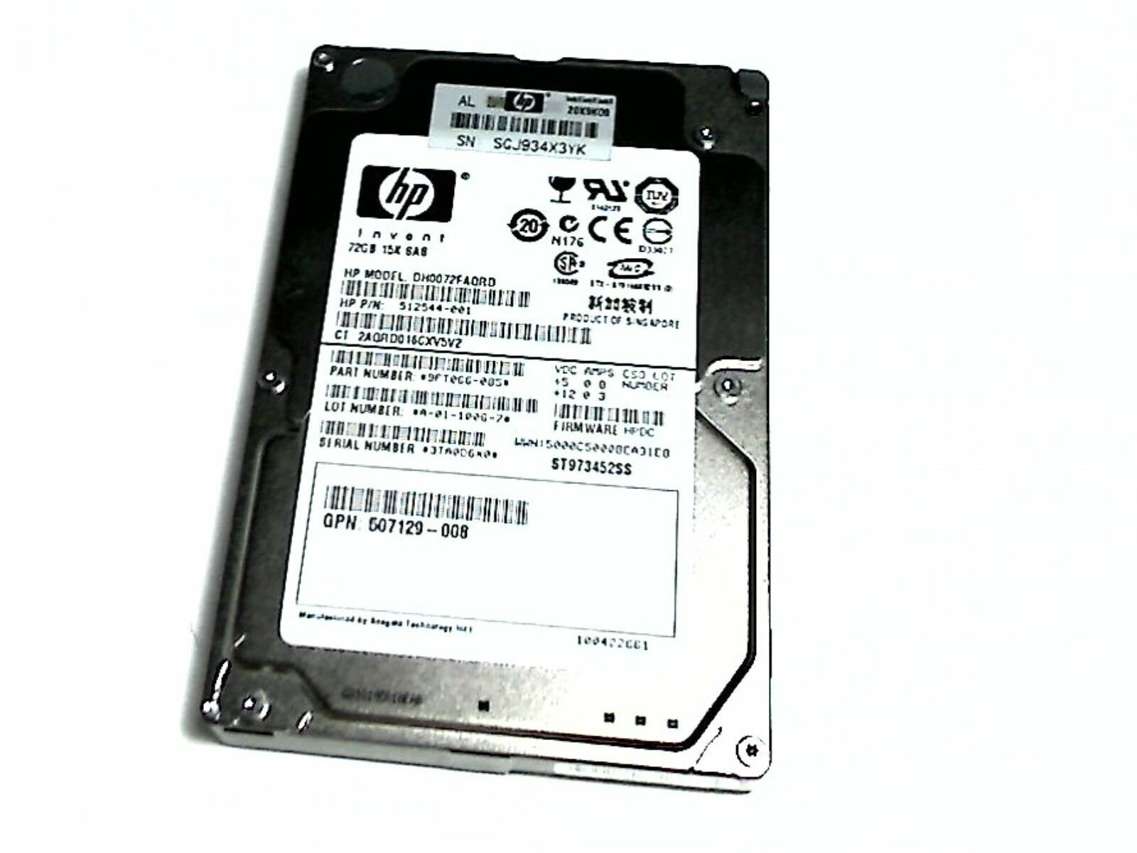 507129-003 HP 300GB Жесткий диск HP 300GB 6G SAS 10K 2.5quot; DP ENT HDD