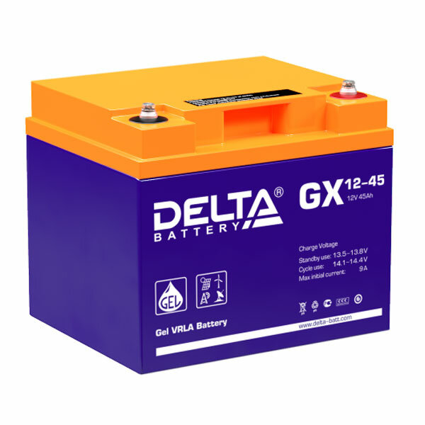 Аккумуляторная батарея Delta GX 12-45