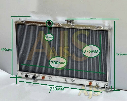 радиатор алюминиевый MMC Galant VR4 40mm AT AJS