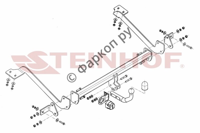 Фаркоп Steinhof для Citroen Berlingo 2008-2011