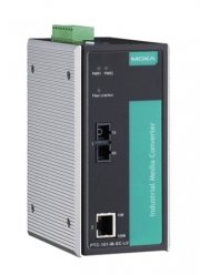 Медиа-конвертер MOXA PTC-101-M-SC-HV 10/100BaseT(X) to 100BaseFX converter, multi-mode, SC, 1 isolated power (88-300 VDC or 85-264 VAC)