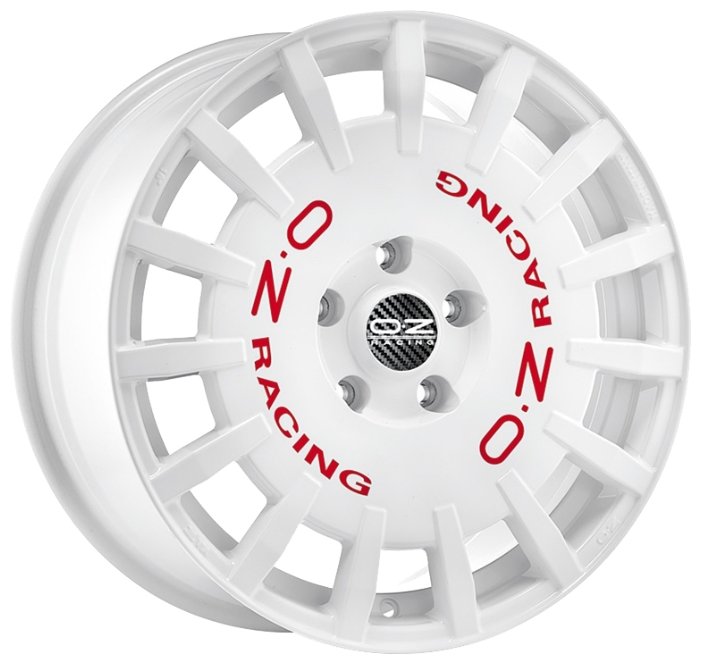 Колесный диск OZ Racing Rally Racing 7x17/5x114.3 D75 ET45 Race White + Red Lettering