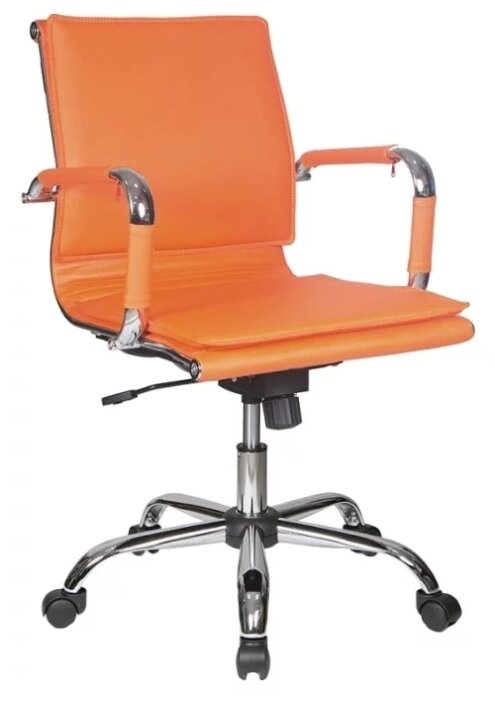Компьютерное кресло Бюрократ CH-993-Low для руководителя, обивка: искусственная кожа, цвет: orange