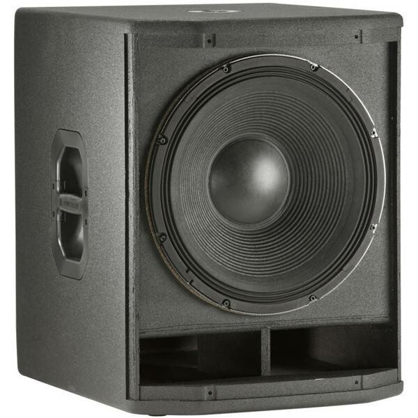 JBL PRX418S компактный сабвуфер 800Вт/1600Вт/3200Вт(продолжительная/программная/пиковая), 36кг, 8 Ом, М20 стакан.