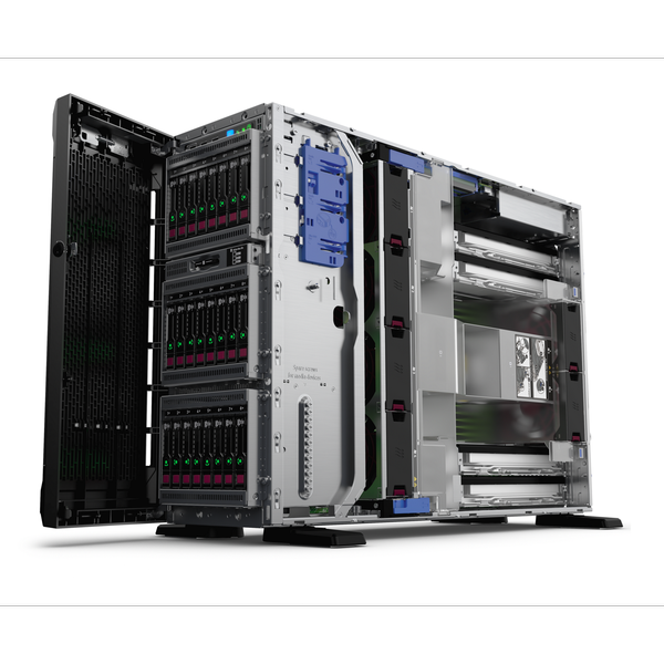 Сервер HPE ML350 Gen10, 1(up2)x 5218 Xeon-G 20C 2.1GHz, 1x32GB-R DDR4, P408i-a/2GB (RAID 1+0/5/5+0/6/6+0/1+0 ADM) noHDD (8/24 SFF 2.5quot; HP) 2x800W (up2), 4x1Gb/s, noDVD, iLO5, Tower-4U, 3-3-3