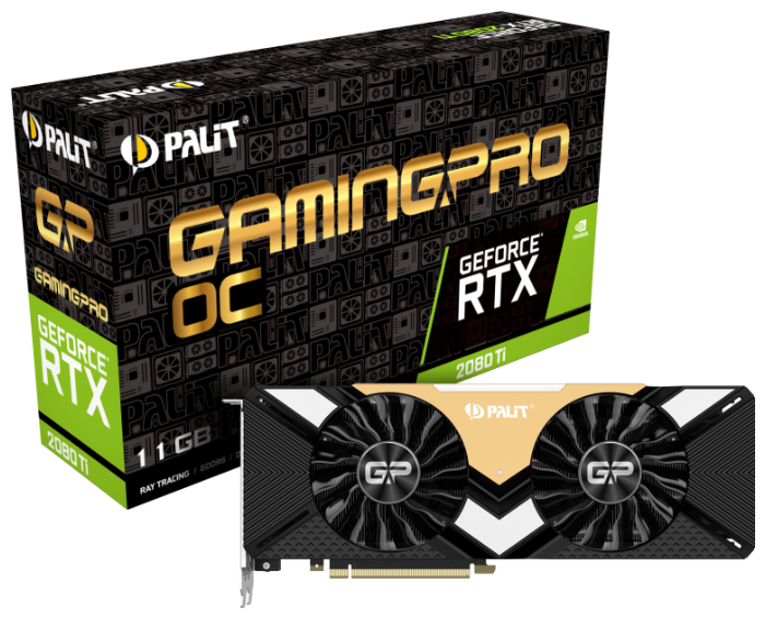 Видеокарта Palit GeForce RTX 2080 Ti 1350MHz PCI-E 3.0 11264MB 14000MHz 352 bit HDMI 3xDisplayPort HDCP GamingPro OC