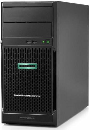 Сервер HPE ProLiant ML30 Gen10 (P16928-421) E-2224 Hot Plug Tower(4U)/Xeon4C 3.4GHz(8MB)/1x16GB2UD_2666/S100i(ZM/RAID 0/1/10/5)/noHDD(4)LFF/noDVD/iLOs