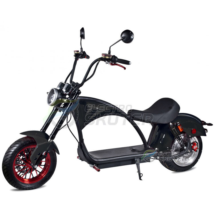 Электроскутер Citycoco Harley Chopper 2000W (Черный)