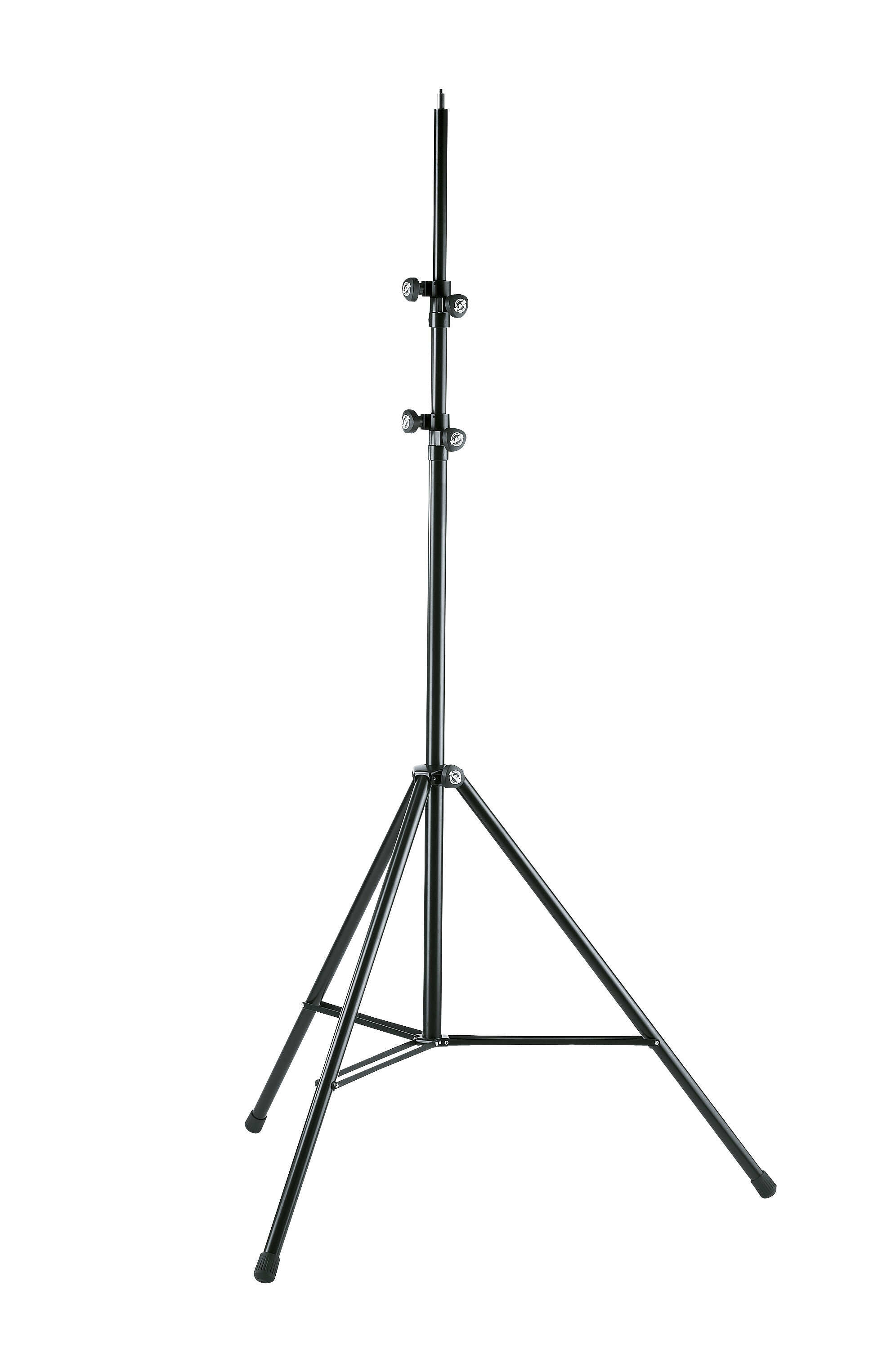Konig  Meyer 20811.409.55. Высокая микрофонная стойка overhead, три сложения, на треноге, черная, высота 1800/440