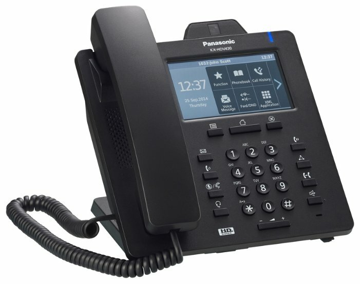 VoIP-телефон Panasonic KX-HDV430 черный
