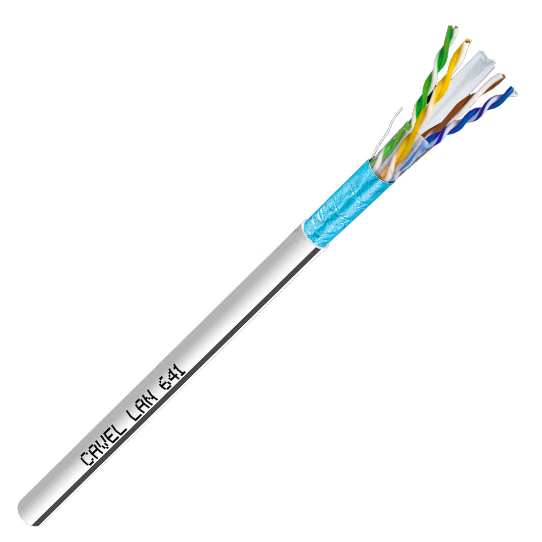 Витая пара CAVEL LAN641 (FTP4*2*0.57) Cat 6e экран. PV (200 м)