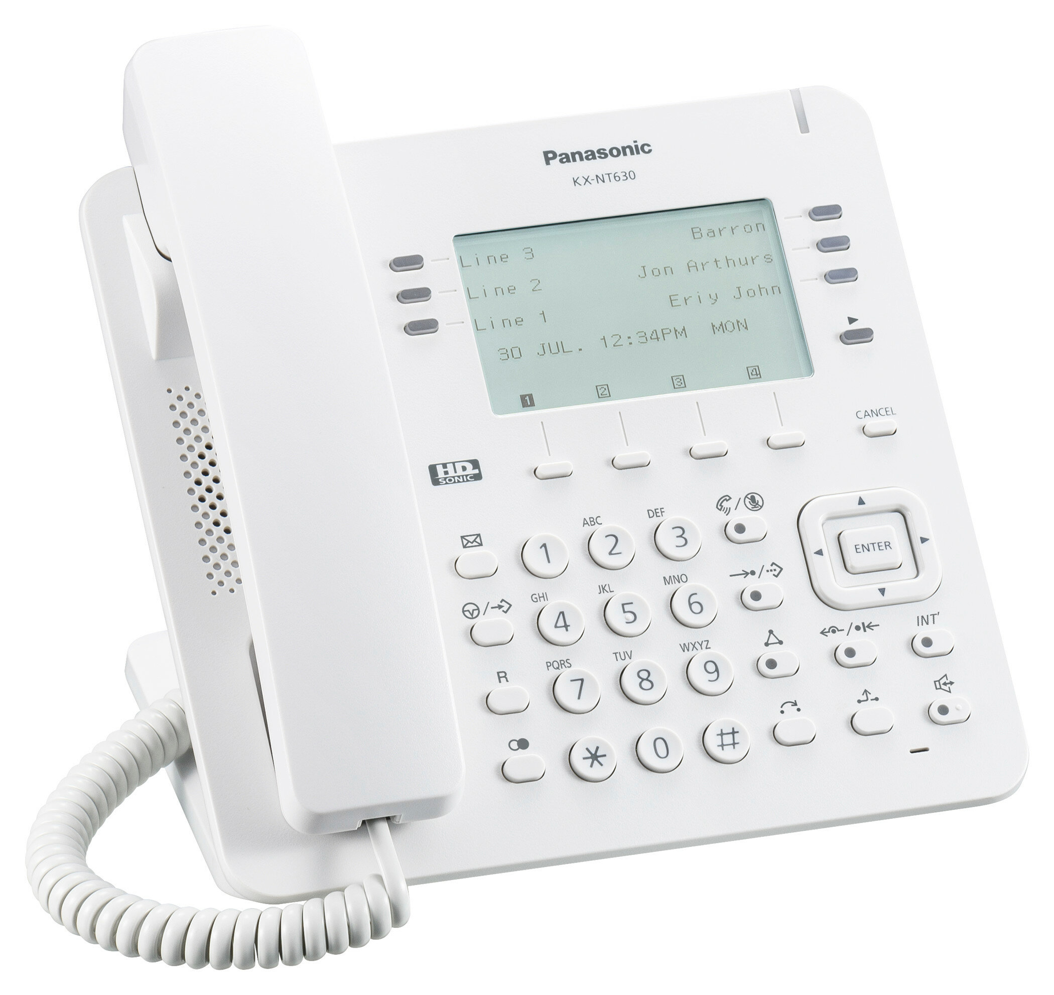 Системный телефон Panasonic KX-NT630RU белый