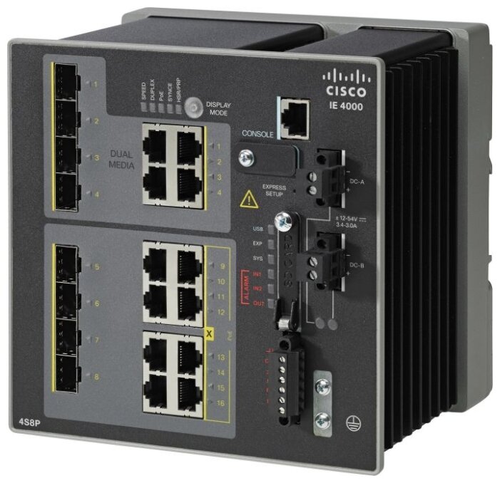 Коммутатор Cisco Industrial Ethernet IE-4000-4S8P4G-E