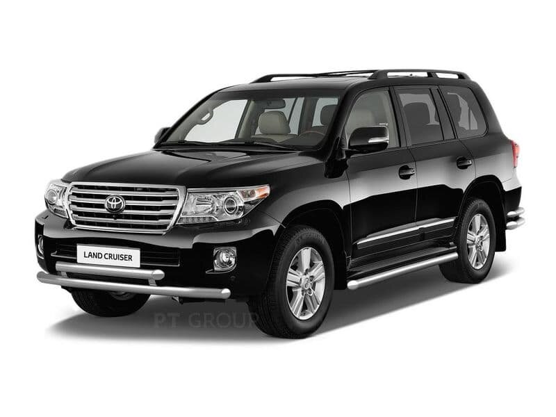 Защита порогов окантовка D51 мм (НПС) TOYOTA LAND CRUISER 200 с 2014 года