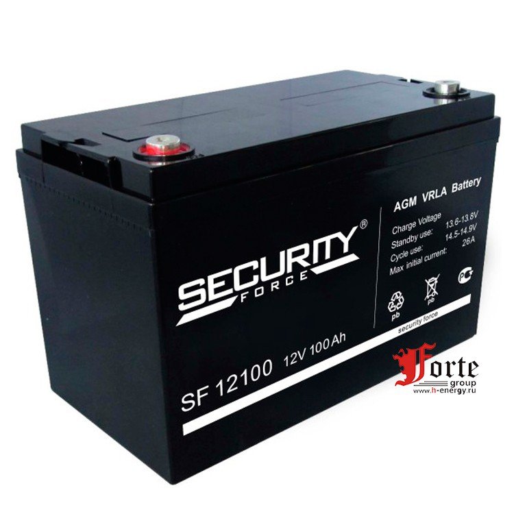 SECURITY FORCE SF 12100 12B 100Ач (12v 100ah)