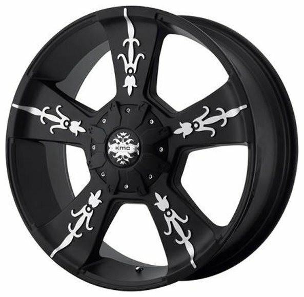 Колесный диск KMC KM668 9x22/5x150 D110 ET30 Black