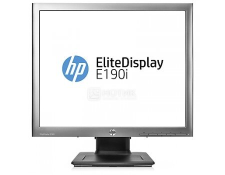 Монитор 18,9quot; HP EliteDisplay E190i, SXGA, IPS, VGA, DVI, DP, 2xUSB 2.0, Серебристый/Черный E4U30AA