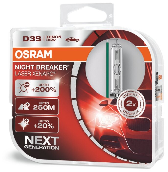 Лампа автомобильная ксеноновая Osram Night Breaker 66340XNL-HCB D3S 35W 2 шт.
