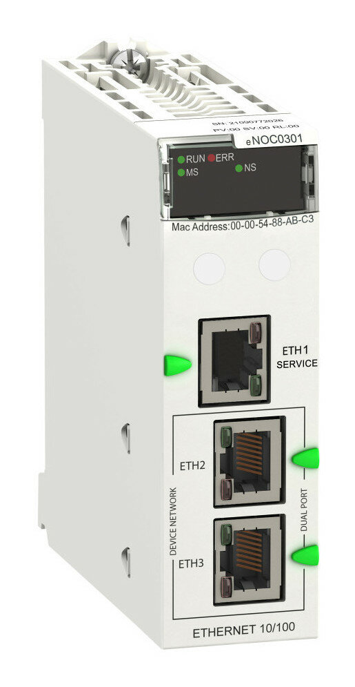 BMENOC0301, Модуль коммуникационный Ethernet (3 порта)