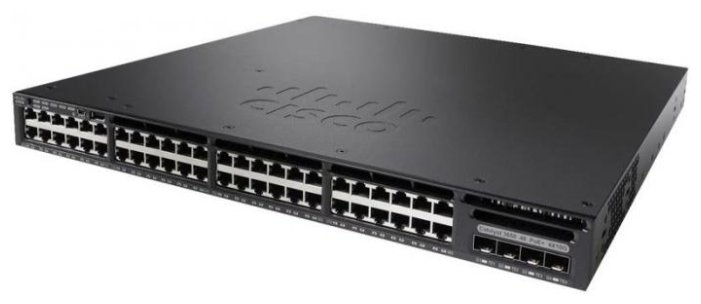 Управляемый коммутатор для рабочих групп Cisco WS-C3650-48TQ-S Коммутатор Catalyst 3650 48 Port Data 4x10G Uplink IP Base