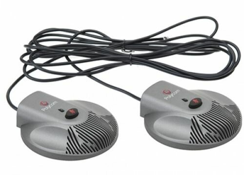 Микрофон для конференций Polycom 2200-15855-001 комплект из 2 шт, Expansion Microphone Kit для CX3000 and SoundStation Duo. Includes two (2) expansion