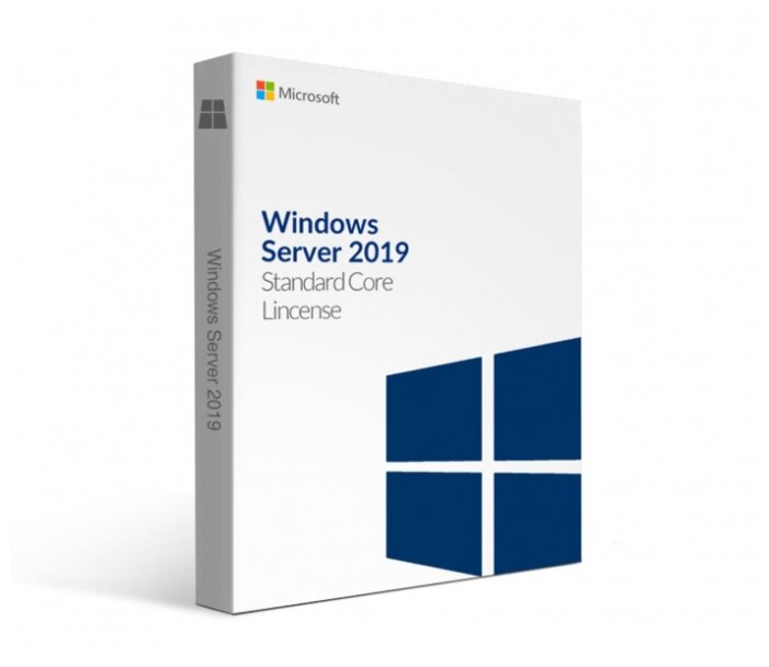 Microsoft P73-07680 Windows Server Standard 2019 English 64-bit Russia Only DVD 5 Clt 16 Core License