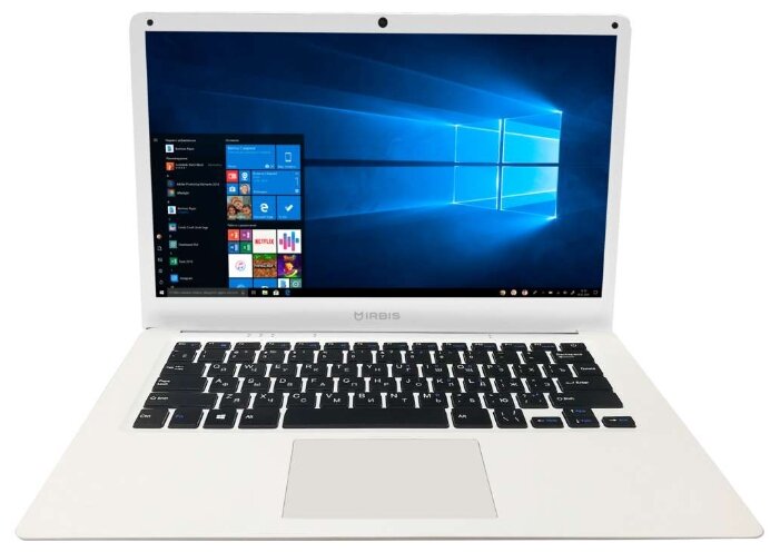 Ноутбук Irbis NB66 (Intel Atom Z3735F 1333MHz/14quot;/1920x1080/2GB/32GB eMMC/Intel HD Graphics/Wi-Fi/Bluetooth/Windows 10 Home) белый