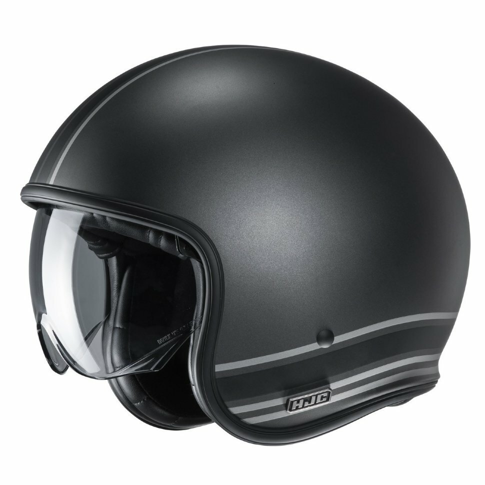 Шлем открытый HJC V30 SENTI (черный/серый МАТ, M)