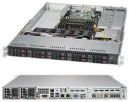 Серверная платформа Supermicro SuperServer 1U 1018R-WC0R no CPU (1) / no memory (8) / on board C612 RAID 0 / 1 / 5 / 10 / no HDD (8) SFF / 2xGE / R700W / 750W Platinum