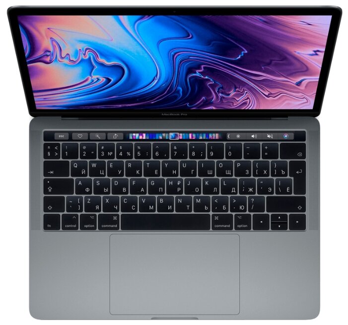 Ноутбук Apple MacBook Pro 13 with Retina display and Touch Bar Mid 2019 (Intel Core i5 2400MHz/13.3quot;/2560x1600/8GB/256GB SSD/DVD нет/Intel Iris Plus Graphics 655/Wi-Fi/Bluetooth/macOS)