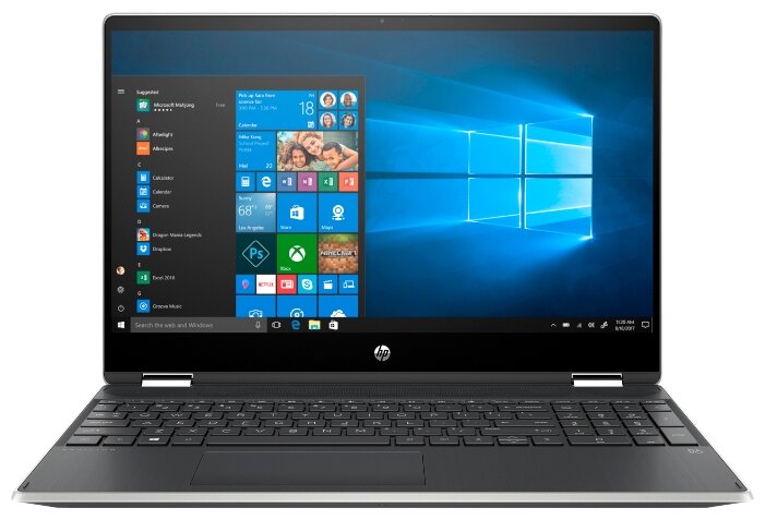 Ноутбук HP PAVILION x360 15-dq0007ur (Intel Core i3 8145U 2100MHz/15.6quot;/1920x1080/8GB/256GB SSD/DVD нет/Intel UHD Graphics 620/Wi-Fi/Bluetooth/Windows 10 Home)